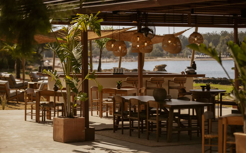 Zamāna Beach Club, a beach club in Crete, Greece